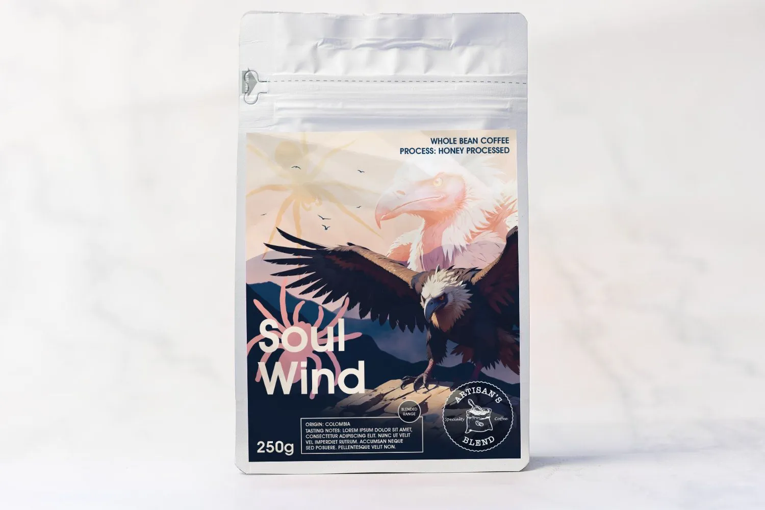 Artisan's Blend - Soul Wind Coffee Packaging