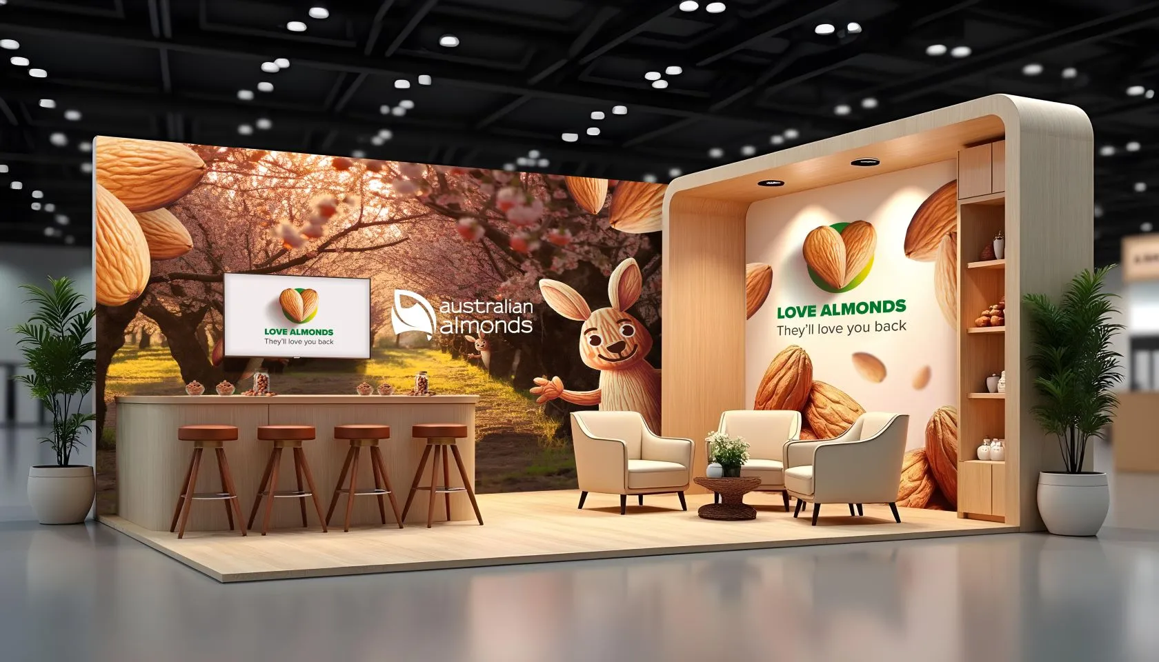 Australian Almonds - Expo Booth Design