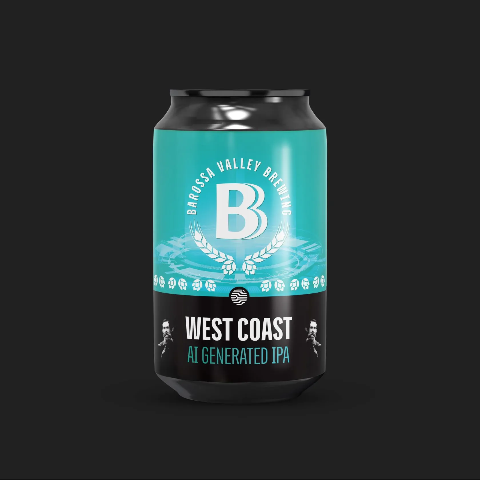 Barossa Valley Brewing - West Coast IPA Beer Can Label