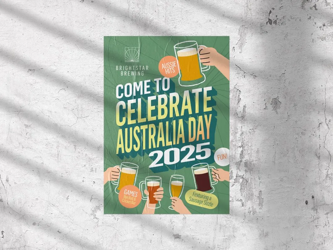 Brightstar Brewing - Australia Day 2025 A1 Poster