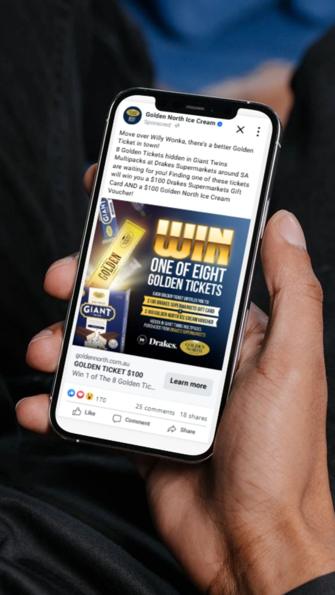 Golden North Ice Cream - Golden Ticket Campaign